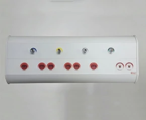 Régua de gases hospitalar e painel de cabeceira em alumínio